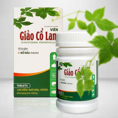Viên Uống Cao Giảo Cổ Lam, Hỗ Trợ Hạ Mỡ Máu, Cholesterol (Hộp 100 viên)