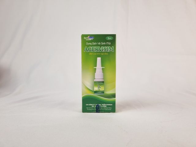 Xịt Mũi AGERVISIM Vệ Sinh Mũi, Giảm Sổ Mũi, Ngẹt Mũi Và Viêm Xoang (Chai 15ml)
