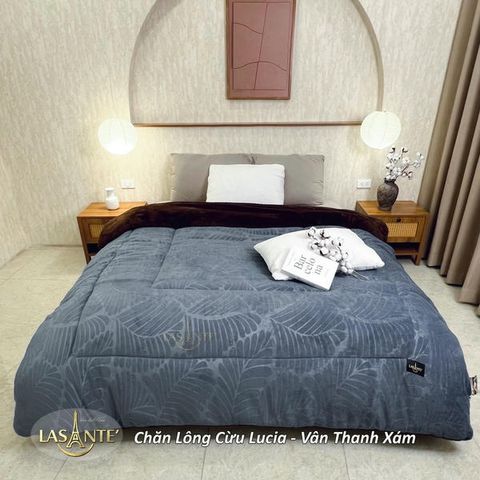 Chăn Lông Cừu Lucia Thanh Vân - Chăn Cừu Giá Tốt Lasante