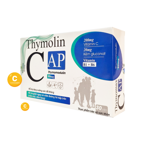 Viên Uống Thymolin C, Tăng Cường Hệ Tiêu Hóa Và Sức Đề Kháng (Hộp/10 viên)