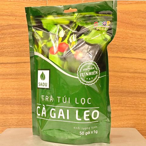 Trà  túi lọc Cà gai leo Sadu 250g giúp thải độc gan, thanh lọc cơ thể