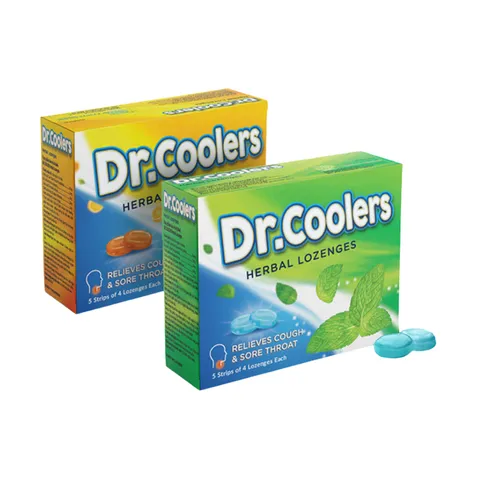 Viên Ngậm Dr.Coolers Giảm Ho, Đau Rát Họng (Hộp /20 viên)