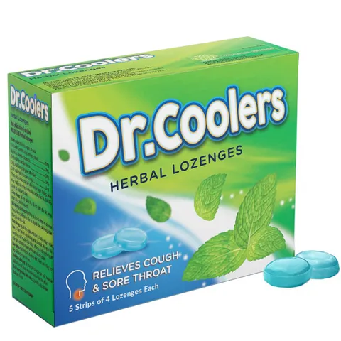 Viên Ngậm Dr.Coolers Giảm Ho, Đau Rát Họng (Hộp /20 viên)