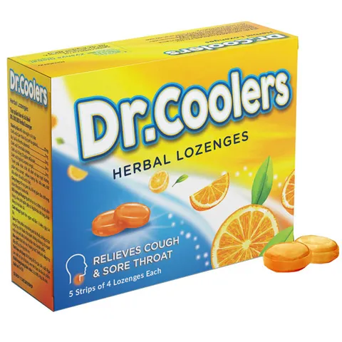 Viên Ngậm Dr.Coolers Giảm Ho, Đau Rát Họng (Hộp /20 viên)