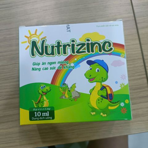 Ống Uống NUTRIZINC Bổ Sung Kẽm, Giúp Ăn Ngon Và Tăng Cường Đề Kháng Cho Trẻ Em (Hộp 20 ống)