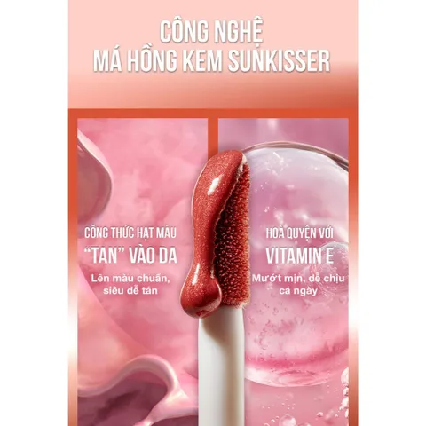 Má Hồng Kem Sunkisser Căng Mọng Bền Màu 12H Maybelline New York 4.7ml