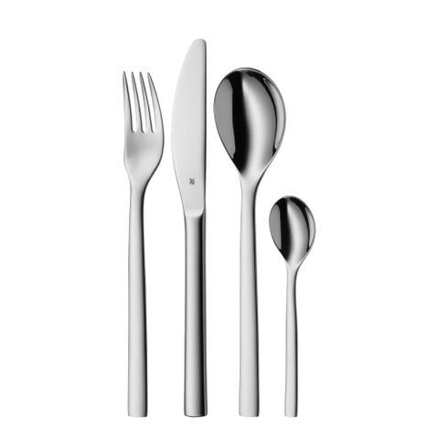 Bộ dao thìa dĩa 4 món WMF Nuova Besteck-Set - Thép không gỉ, lý tưởng cho món nướng và gia đình, dễ vệ sinh, an toàn cho máy rửa chén