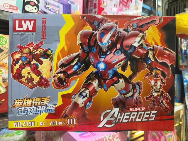 Đồ chơi lắp ráp chủ đề siêu anh hùng Avengers có 4 phân loại 2190-12190-2 2190-3 2190-4