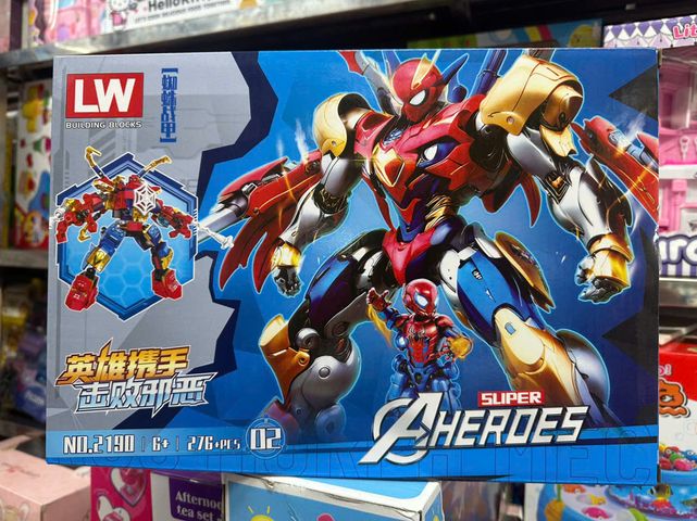 Đồ chơi lắp ráp chủ đề siêu anh hùng Avengers có 4 phân loại 2190-12190-2 2190-3 2190-4