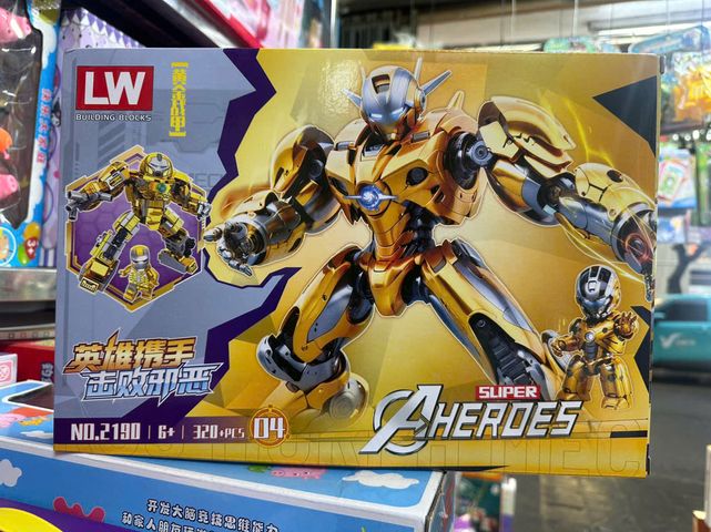 Đồ chơi lắp ráp chủ đề siêu anh hùng Avengers có 4 phân loại 2190-12190-2 2190-3 2190-4