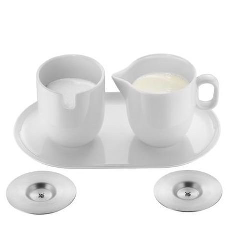 Bộ 2 Hũ Đựng Đường và Sữa WMF Barista - Gốm Cao Cấp và Thép Không Gỉ, Thiết Kế Sang Trọng, Dễ Dàng Vệ Sinh