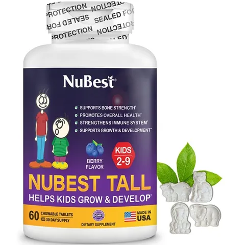 NuBest Tall Kids Thực Phẩm Bảo Vệ Sức Khỏe Hỗ Trợ Phát Triển Xương, Giúp Xương Chắc Khỏe Cho Trẻ từ 2-9 Tuổi (Viên Nhai)