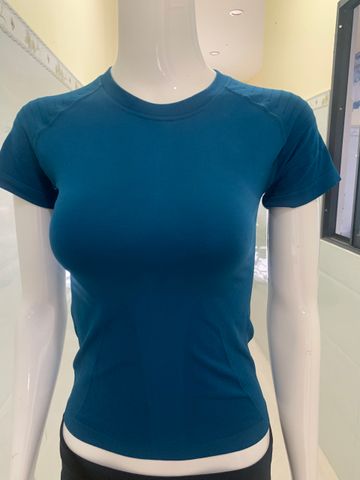 Áo Thun Nữ Cộc Tay 100% Polyester Thấm Hút Mồ Hôi, Vải Cao Cấp Dành Cho Gym, Yoga - Thoải Mái Và Dễ Chịu