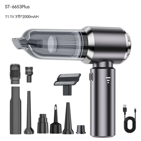 Máy Hút Bụi Ô Tô Cầm Tay Không Dây SuiTu ST-6653 Plus 3 Tốc Độ, Lực Hút Siêu Mạnh