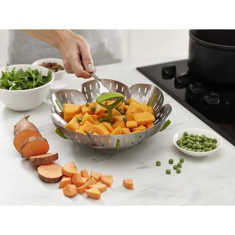 Vỉ Hấp Inox Joseph Joseph Bloom 45033 - Dụng Cụ Nấu Ăn Tiện Lợi, Thiết Kế Sáng Tạo với Chất Liệu Cao Cấp, Chịu Nhiệt đến 270°C