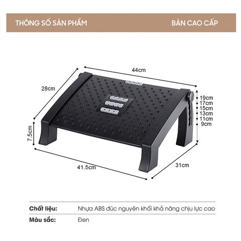 Ghế Gác Chân Công Thái Học Office Chill - Ghế Kê Chân Văn Phòng Thoải Mái, Điều Chỉnh Cao Cấp, Massage, Giải Tỏa Căng Thẳng