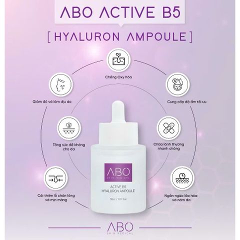 Tinh Chất Cấp Ẩm Phục Hồi Abo Active B5 Hyaluron 30ml - Serum Dưỡng Da Chất Lượng Hàn Quốc, Cung Cấp Độ Ẩm và Tăng Cường Đàn Hồi Da
