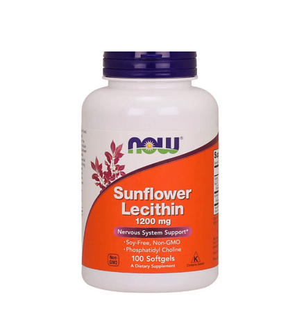 Viên uống chống tắc tia sữa Now Sunflower Lecithin 1200mg - 100viên