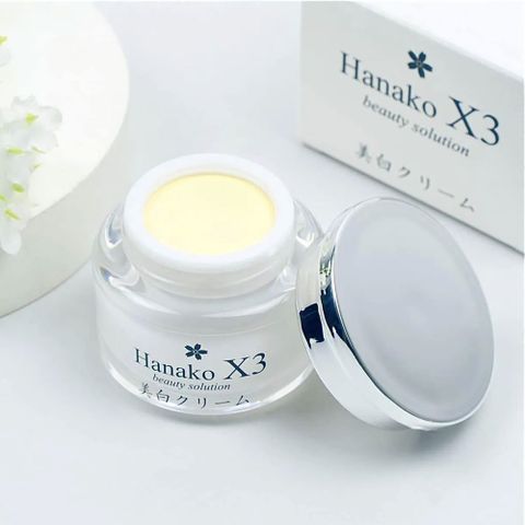 Kem Dưỡng Trắng Da Mặt Hanako X3 12g - Chống Nắng, Bổ Sung Collagen, Vitamin C & E - Giúp Da Trắng Sáng, Khỏe Mạnh