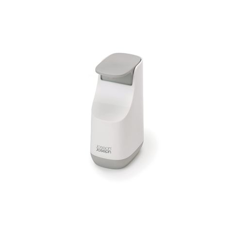 Bình xà phòng Joseph Joseph 70512 Slim Compact - Thiết kế hiện đại màu trắng xám, bơm không nhỏ giọt, tiện lợi cho không gian nhỏ