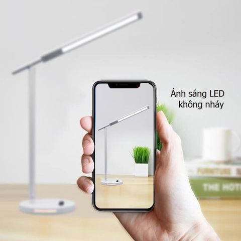 Đèn Bàn Học LED Chống Cận 8W - Tích Hợp Sạc Điện Thoại Không Dây, 3 Chế Độ Ánh Sáng, Thiết Kế Hiện Đại, Tiện Lợi Cho Học Tập