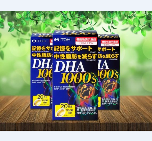 Viên uống DHA Itoh 1000 mg 120 viên Nhật Bản tăng cường trí nhớ