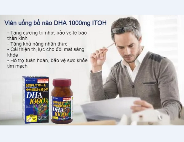 Viên uống DHA Itoh 1000 mg 120 viên Nhật Bản tăng cường trí nhớ