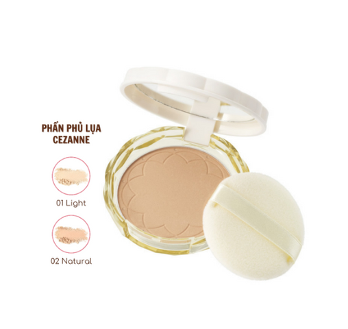 Phấn Phủ Cezanne UV Silk Cover Powder SPF23 PA++ Siêu Mịn - Che Phủ Lỗ Chân Lông Hoàn Hảo, Dưỡng Da & Kiềm Dầu 10g