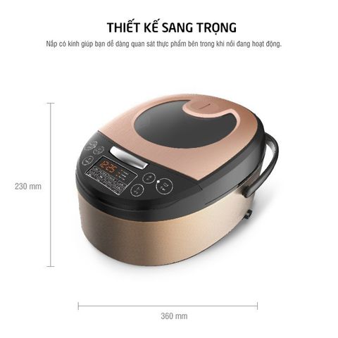 Nồi Cơm Điện Tử LocknLock EJR352 1.8L Đa Chức Năng - Nấu Cơm Ngon, Bảo Hành 2 Năm, Thiết Kế Thông Minh, Dễ Sử Dụng