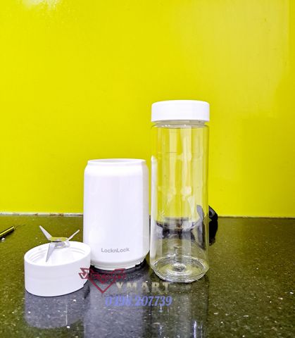 Máy Xay Sinh Tố Mini LocknLock EJM433WHT - 150W, 280ml, Thiết Kế Hiện Đại, Bảo Hành 2 Năm, Dễ Dàng Sử Dụng, Phù Hợp Mọi Không Gian Bếp