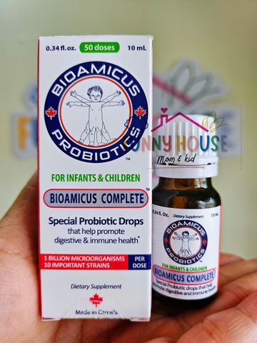 Men vi sinh 10 chủng BioAmicus Complete - Hỗ trợ tiêu hóa, giúp bé ăn ngon, tăng cường miễn dịch