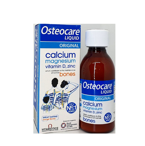 Canxi Nước Osteocare Vitabiotics 200ml - Bổ Sung Canxi Gốc Nước, Hương Cam Cho Trẻ Từ 3 Tuổi, Hỗ Trợ Xương Khớp Chắc Khỏe