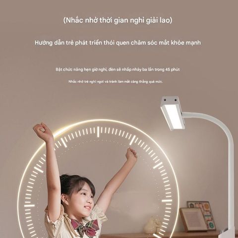 Đèn Bàn Học LED Chống Cận Có Cảm Ứng, 2 Chế Độ Ánh Sáng, Thiết Kế Hiện Đại Giúp Bảo Vệ Mắt, Góc Chiếu Rộng Cho Học Sinh và Sinh Viên