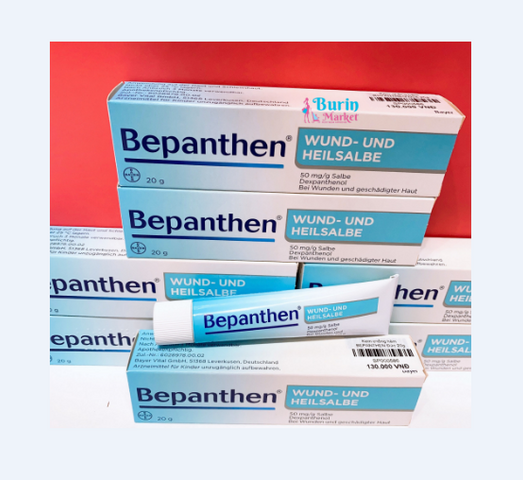 Kem chống hăm Bepanthen Wund Und Heilsalbe 20g - Chăm sóc da nhạy cảm trẻ em, ngăn ngừa hăm tã, làm dịu mẩn đỏ, an toàn cho bé.