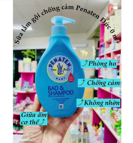 Sữa Tắm Gội Chống Cảm Cúm Penaten 400ml Cho Bé - Giải Pháp 2in1 An Toàn Từ Đức, Chống Ho, Cảm Lạnh, Giữ Ẩm Da