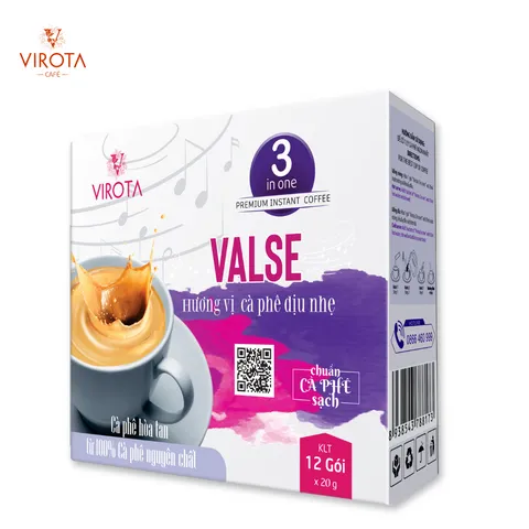 Cà phê sữa hoà tan 3in1 Valse dịu nhẹ - Virota Cafe