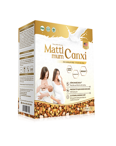 Combo 2 Hộp Matti Mum Canxi Sữa hạt cho mẹ bầu và sau sinh