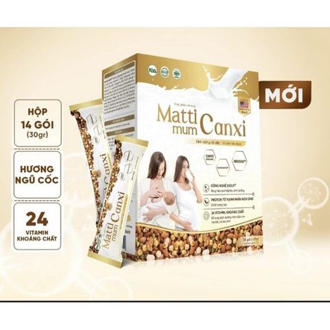 Combo 2 Hộp Matti Mum Canxi Sữa hạt cho mẹ bầu và sau sinh