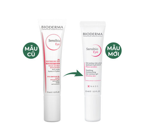 Kem Dưỡng Mắt Bioderma Sensibio Eye 15ml - Giảm Bọng Mắt, Mờ Nếp Nhăn, Chăm Sóc Da Nhạy Cảm, Dưỡng Ẩm Chuyên Sâu
