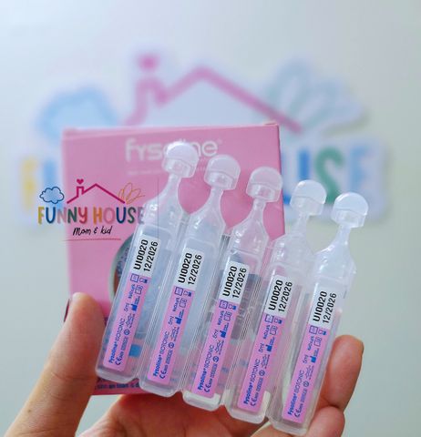 Nước Muối Sinh Lý Fysoline - Hồng (hộp 5 ống) - Sản phẩm vệ sinh mũi cho trẻ em và người lớn, hỗ trợ giảm ngạt mũi hiệu quả.