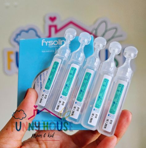 Nước Muối Sinh Lý Fysoline Xanh (Hộp 5 Ống) - Giải Pháp Tiện Lợi Cho Mũi Khỏe Mạnh, Dễ Dàng Dùng Cho Trẻ Em Và Người Lớn
