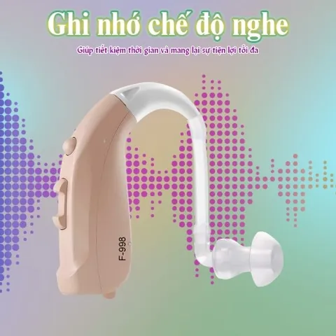 Máy Trợ Thính Không Dây Mini Axon F-998 - Âm Thanh Trong Trẻo, Bộ Lọc Tiếng Ồn, Thiết Kế Gọn Nhẹ, Dành Cho Người Già và Trẻ Em