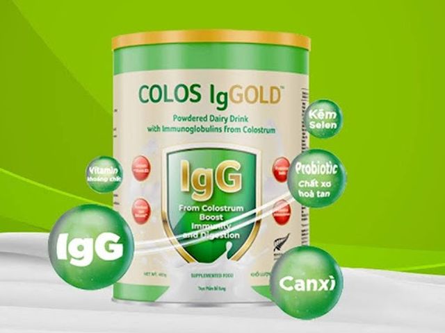 Sữa non Colos IgGold hỗ trợ tăng cường sức đề kháng khỏe mạnh