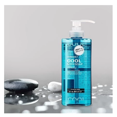 Sữa Tắm Nam Pharmaact Cool Body Soap 550ml - Hương Bạc Hà Kháng Khuẩn Dưỡng Ẩm Nhật Bản