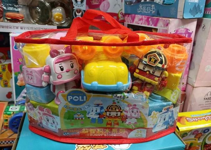 Đồ chơi xếp hình Robocar Poli có 34 chi tiết mã 3620 chọn màu ngẫu nhiên