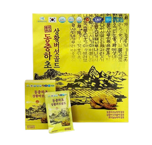 Nước Đông Trùng Hạ Thảo Nấm Thượng Hoàng Gold Hàn Quốc 30 Gói x 70ml - Hỗ Trợ Phục Hồi Năng Lượng Sau Ốm, Tăng Cường Hệ Miễn Dịch