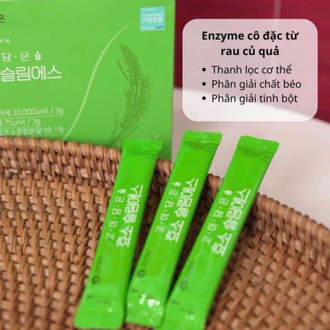 Bột giảm cân Goidameun Enzyme Slim 60 gói - Hỗ trợ tiêu hóa, giữ dáng, hương vị thơm ngon từ ngũ cốc và trái cây tự nhiên.
