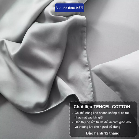 Bộ drap giường 5 món Hệ Thống Nệm cao cấp Set chăn ga ra drap gối nệm đệm vỏ chăn lồng ruột 5 món trải giường mềm mại