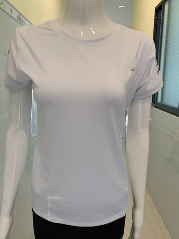 Áo Thun Nữ Cổ Tròn Tay Ngắn Thể Thao - Chất Liệu Thun Lạnh Co Giãn 4 Chiều, Form Ôm Body Thời Trang, Mặc Đi Chơi hoặc Tập Gym