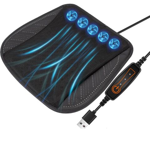 Đệm Ghế Ô Tô Thoáng Khí Tích Hợp Quạt USB Tốc Độ Cao - Làm Mát Nhanh Chóng Cho Ngày Hè Nắng Nóng